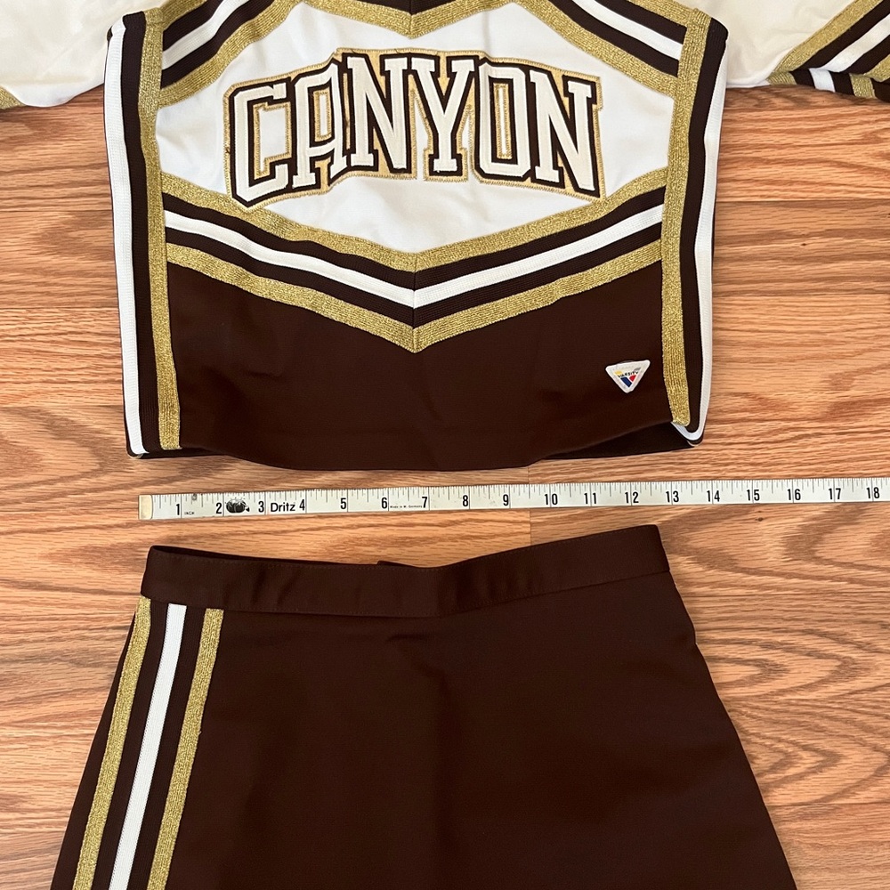 Authentic Canyon Hills Pop Warner Cheer Uniform with Underneath Shell - Picture 3 of 9